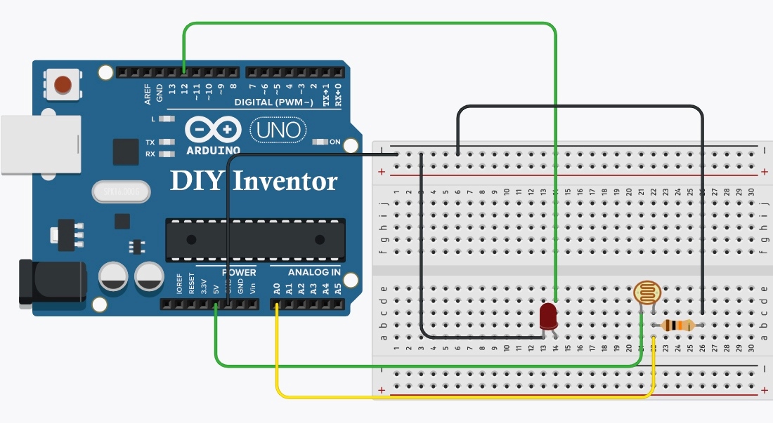 Controle de LED com LDR