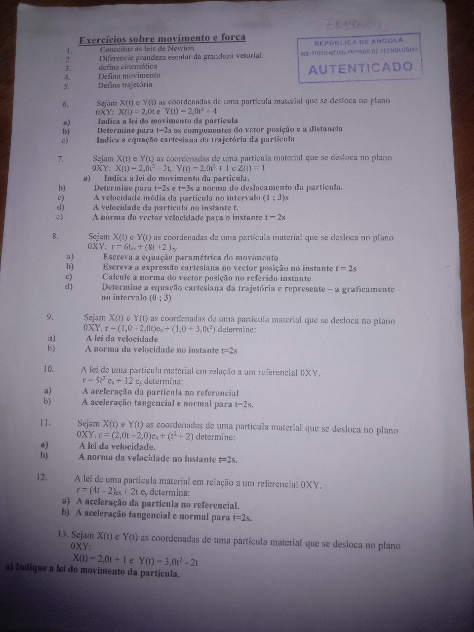 Folheto Completo de Física